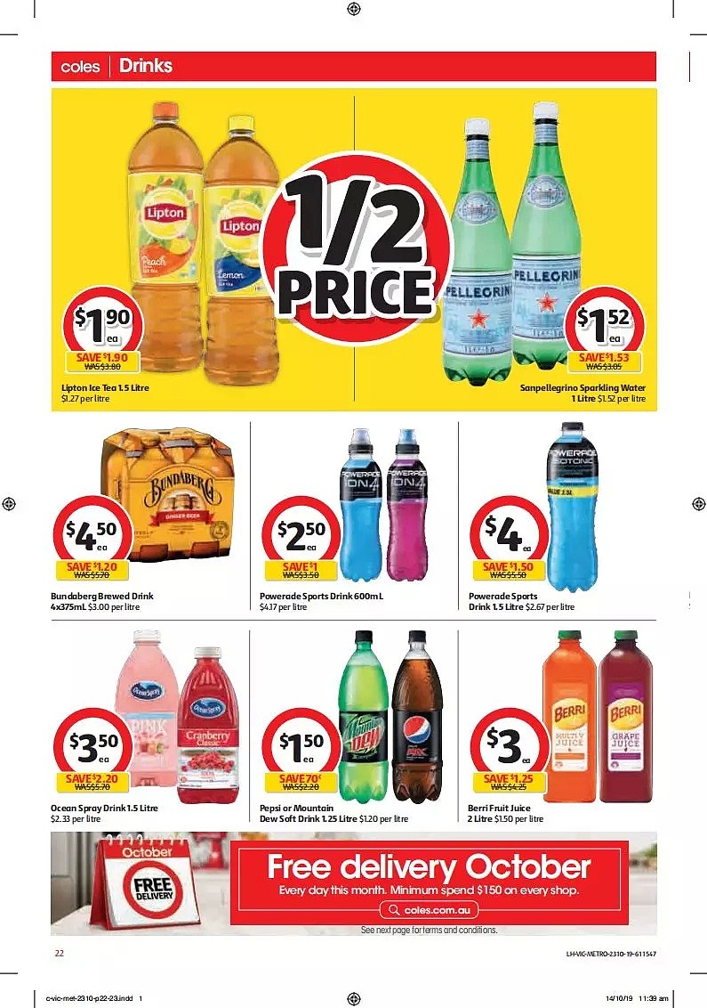 Coles 10月23日-10月29日折扣，油、饺子半价 - 22