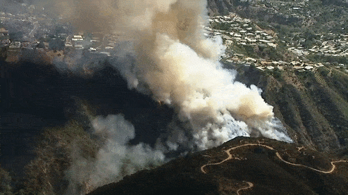 洛杉矶又发生大面积山火！百万豪宅被烧毁，4.5万户居民强行断电…（组图） - 3