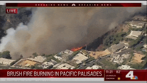 洛杉矶又发生大面积山火！百万豪宅被烧毁，4.5万户居民强行断电…（组图） - 14