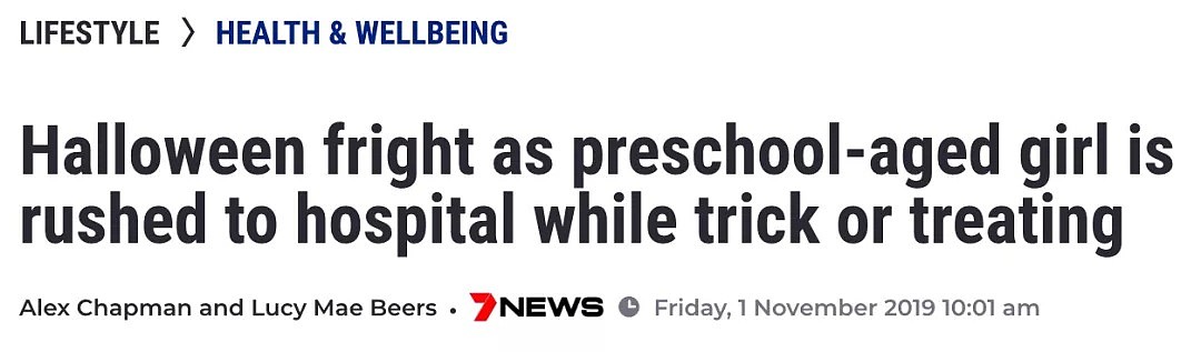 吓傻！昨天万圣节，澳洲3岁女童讨糖要到抗精神病药物！吞服后被紧急送往医院… - 7