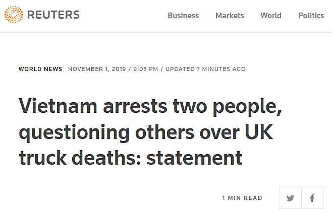 英国警方：货车惨案39名遇难者应全为越南公民，正与死者家属联系！（组图） - 4