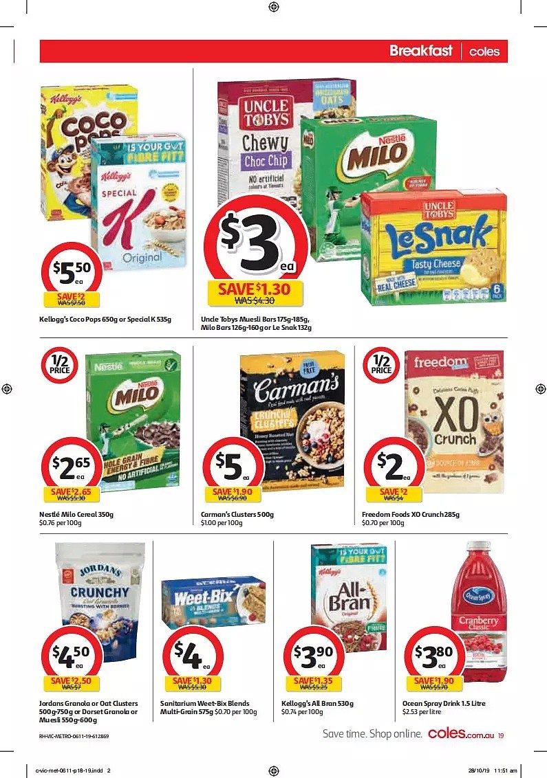 Coles 11月6日-11月12日折扣，油、露得清都半价 - 19