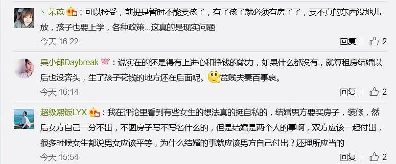 “你接受租房结婚吗”？1亿阅读刷屏，网友评论炸锅了（组图） - 7