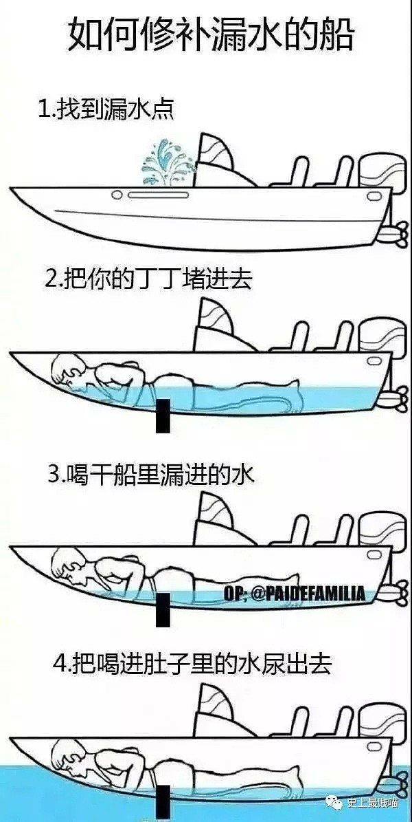 【爆笑】如何修补漏水的船？有人给出了“最佳方案”，无法辩驳哈哈哈哈哈（组图） - 32