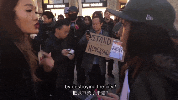 “一群巨婴！”内地姑娘流利切换3种语言，正气回怼香港示威者
