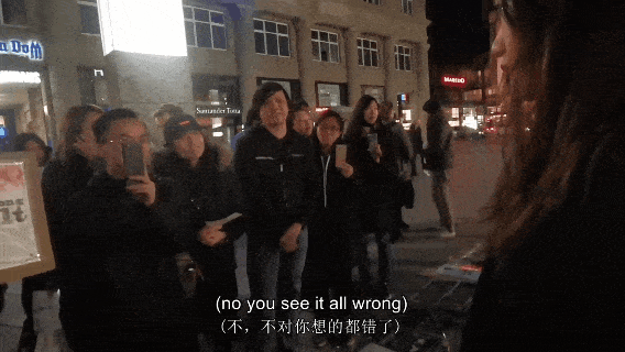 “一群巨婴！”内地姑娘流利切换3种语言，正气回怼香港示威者
