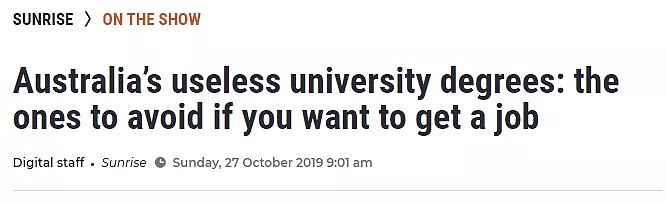 我太南了！澳洲大学“最没用”专业揭晓！毕业=失业，你怕了吗？ - 1