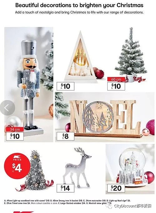 圣诞树低至10刀！【Kmart】最新一期 圣诞季 玩具/饰品 优惠目录 - 9