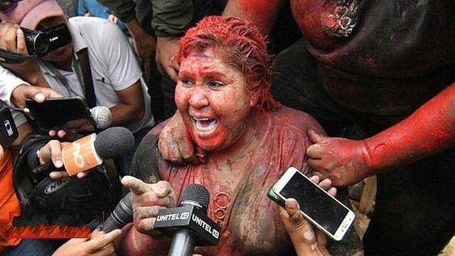玻利维亚女市长被泼红漆、剪掉头发，折磨几小时后才被警察救出（组图） - 3