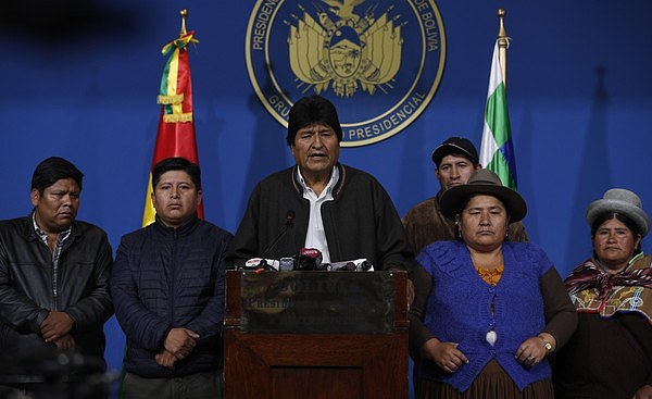 ▲▼ 玻利维亚总统莫拉莱斯（Evo Morales）10日下台。 （图／达志影像／美联社）