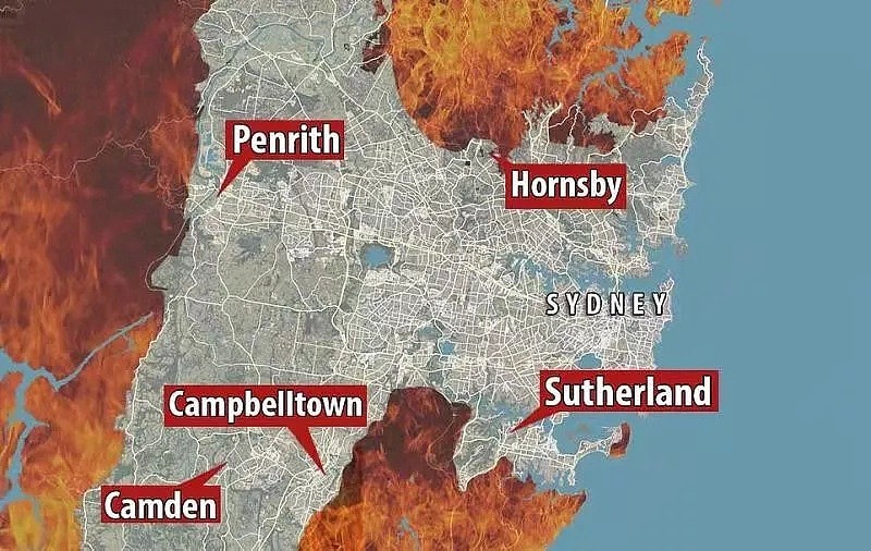 失控！越来越近！大悉尼被火包围！多人死亡！灾难级预警发布！居民随时准备撤离，学校停课，空气重度污染！ - 1