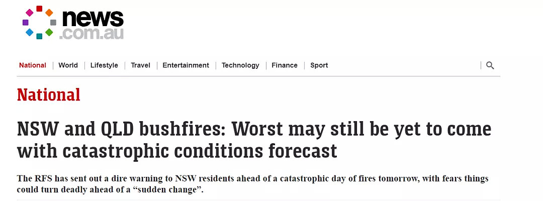 失控！越来越近！大悉尼被火包围！多人死亡！灾难级预警发布！居民随时准备撤离，学校停课，空气重度污染！ - 22