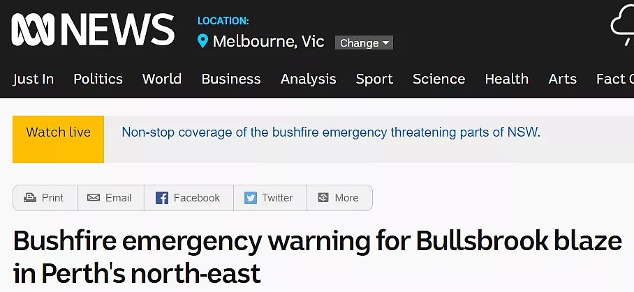 珀斯也着了！悉尼被山火包围之后，西澳也发生严重火情！整个澳洲变身易燃易爆品！ - 28