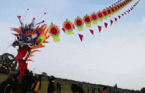 杭州有人放飞巨龙风筝，多名成年男子被带离地面！最后惊险一幕：挂上了高压线（视频/组图） - 5