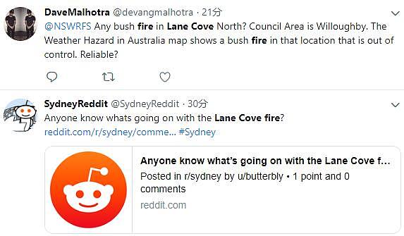 快讯：悉尼Lane Cove North发生大火，现场浓烟弥漫，道路被封！（组图） - 3