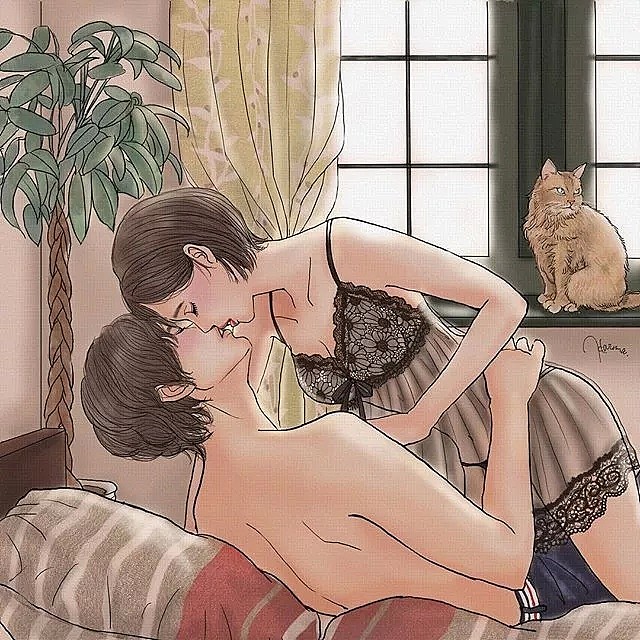 太羞涩！日本小姐姐的大尺度情侣接吻照曝光，看到第一张就脸红了（组图） - 4