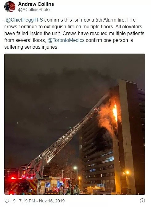 约克大学旁公寓突发惊魂大火！现场发现尸体，700多人被疏散！（组图） - 4