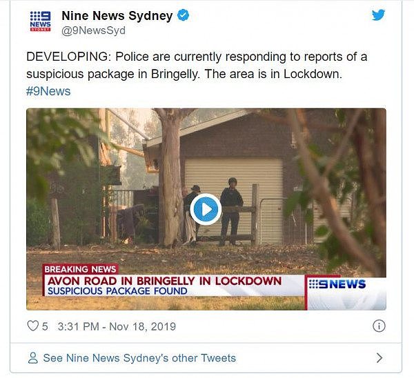 注意！悉尼西南部惊现可疑包裹，警方已经展开调查（组图） - 2