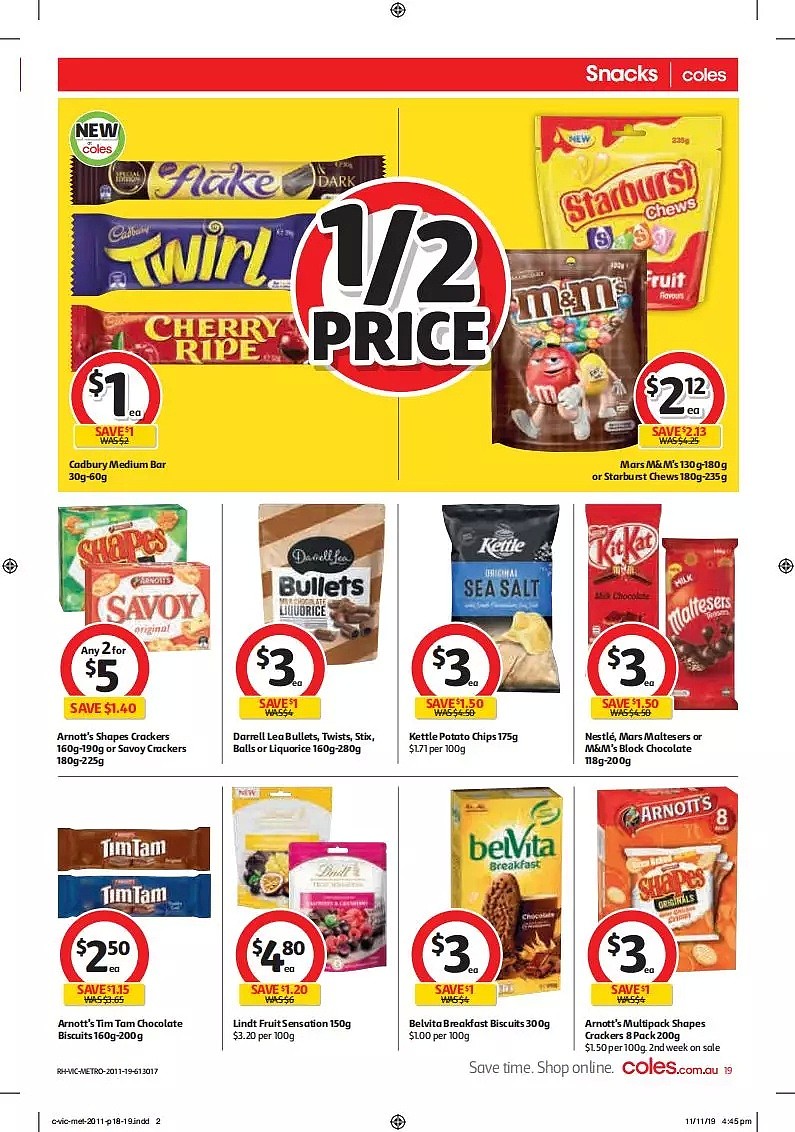 Coles 11月20日-11月26日折扣，油半价 - 19