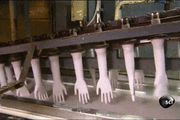 做个乳胶手套需要这么恐怖吗？过程像极了剁手现场