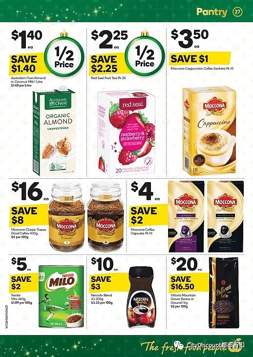 虾饺，大量冰激凌半价回归！【超市】Woolworths & Coles 11月20日至26日 优惠目录 - 28