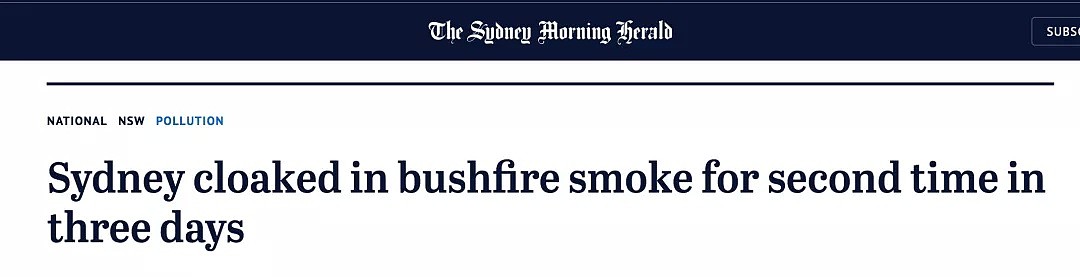 小心空气“有毒”！悉尼又被“烟没”，50多人呼吸困难紧急治疗！然而这一切只是灾难的冰山一角....（组图） - 33