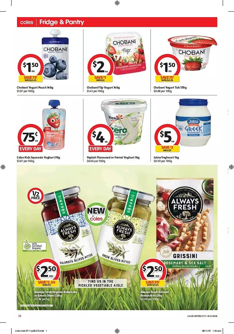 Coles 11月27日-12月3日折扣，饺子半价 - 26