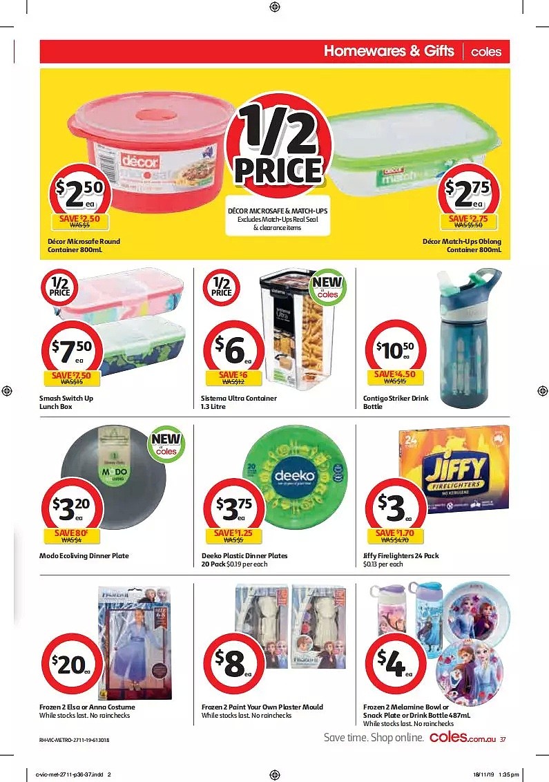 Coles 11月27日-12月3日折扣，饺子半价 - 37