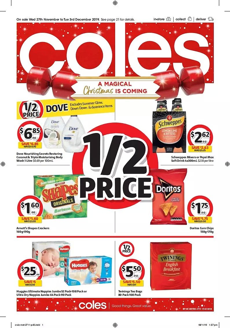 Coles 11月27日-12月3日折扣，饺子半价 - 40