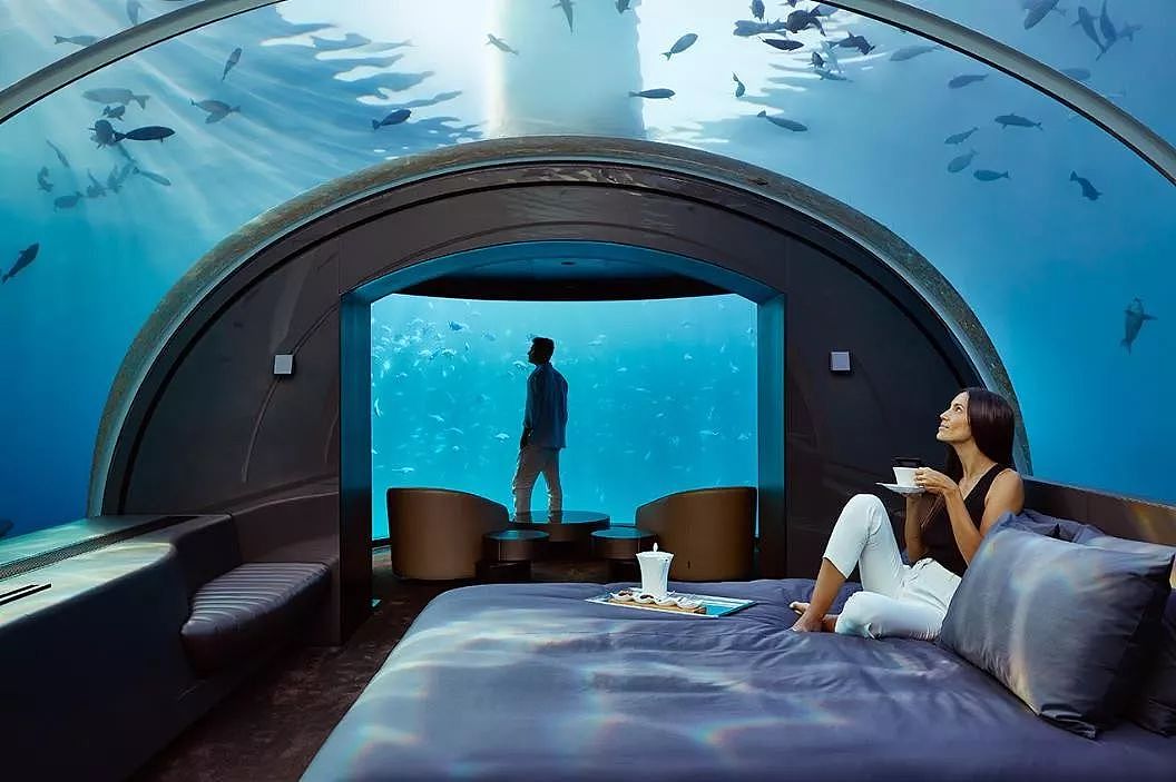 马尔代夫的水下客房，玻璃用18厘米厚，住一晚要15万（组图） - 18