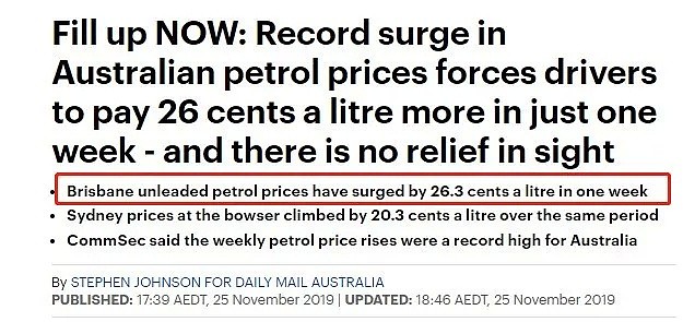 澳洲油价史上单周涨幅最大，布里斯班第一！布村生活成本节节攀升，再怎么省都不够花啊 - 4