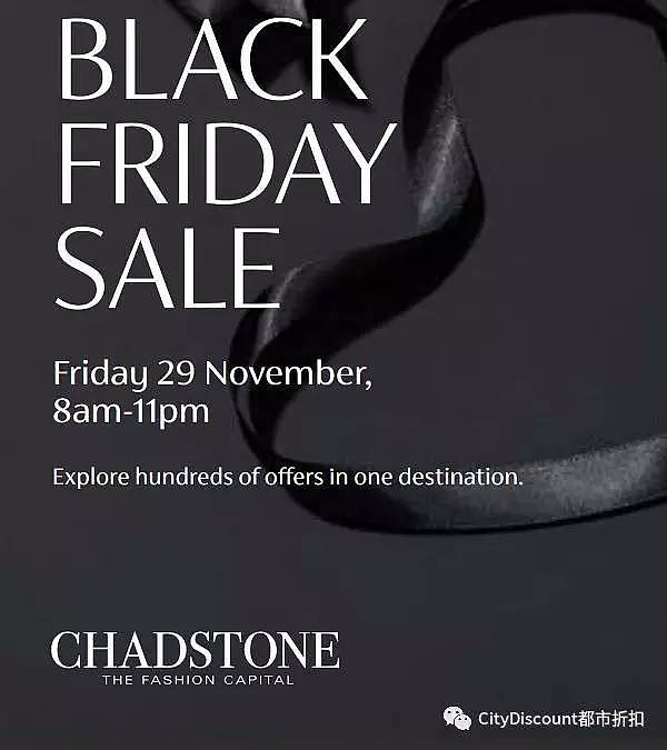 【黑五折扣目录】Chadstone购物中心 11月29日 350多个大牌折扣 - 2