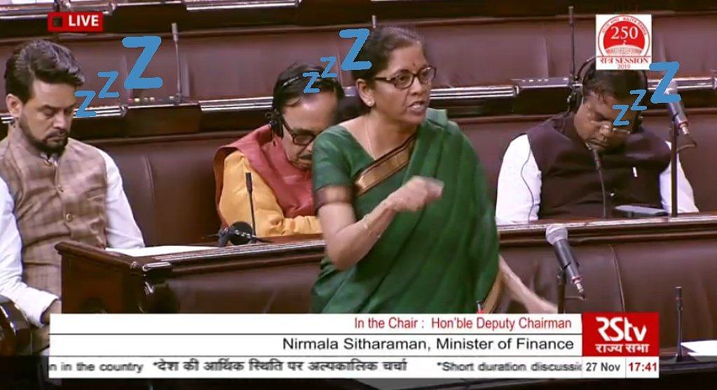 印度国会举行经济辩论，议员集体打起了瞌睡（组图） - 1