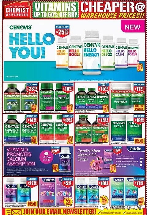 全场限时包邮！【Chemist Warehouse】药店 12月2日至15日 优惠目录 - 12