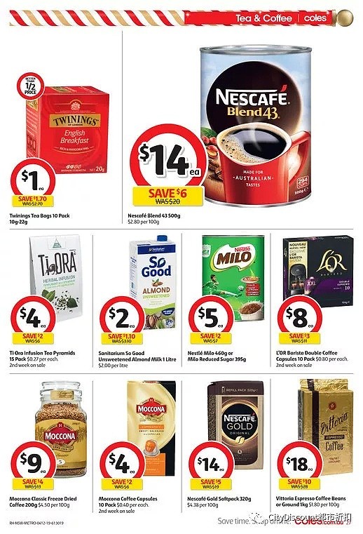 哈根达斯冰激凌半价回归！【超市】Woolworths & Coles 12月4日至10日 优惠目录 - 80