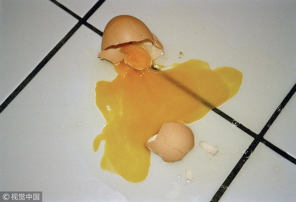 ▲▼蛋,鸡蛋,破碎,蛋蛋,摔坏。 （图／CFP）