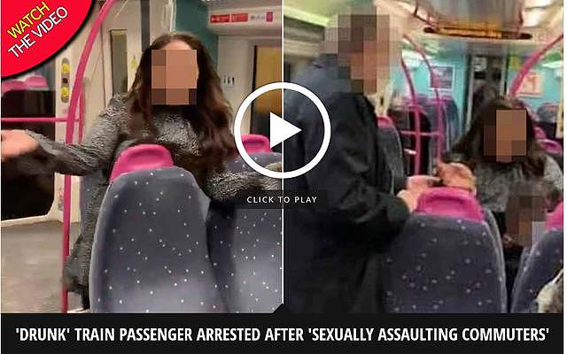 辣眼睛！英国一24岁妇女深夜在火车上性侵男子，并因殴打乘客被捕