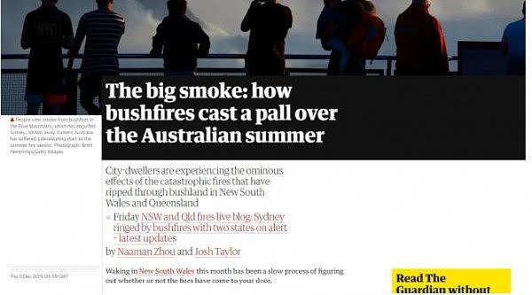 全球媒体聚焦新州山火，悉尼“末世”场景惊呆网友！澳洲气候政策遭狠批（组图） - 4