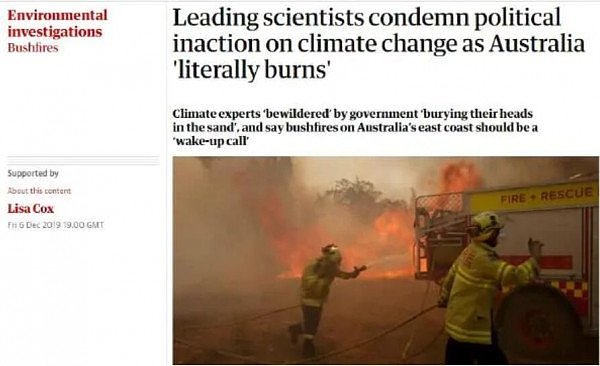 全球媒体聚焦新州山火，悉尼“末世”场景惊呆网友！澳洲气候政策遭狠批（组图） - 5