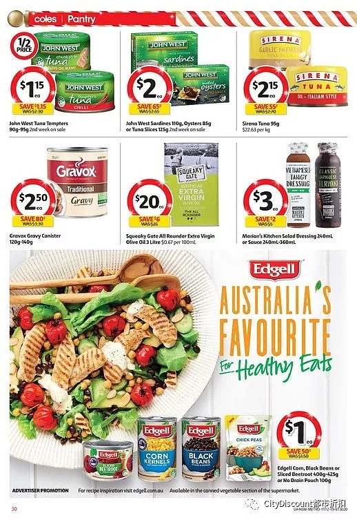 各种大牌礼物卡打折！【超市】Woolworths & Coles 12月11日至17日 优惠目录 - 72