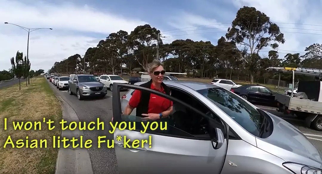 澳华人小哥骑车遭路怒，无端被骂“亚洲小混蛋！”悍妇司机下车就发飙，全程被拍下（视频/组图） - 13