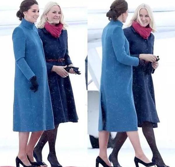 王室儿媳妇不好当！凯特王妃怀第3胎时，冰天雪地光腿穿高跟鞋