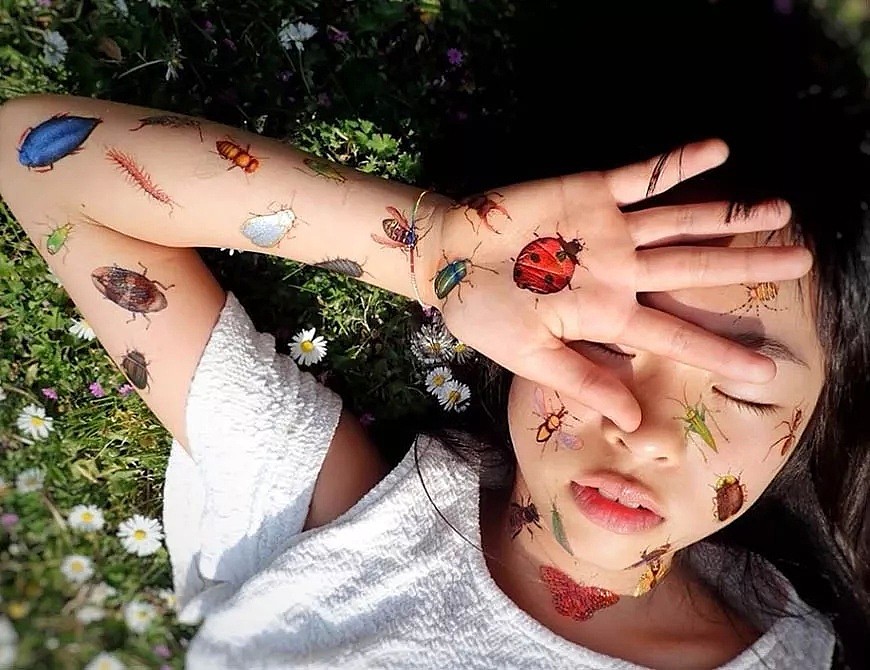 这个10岁小姑娘 是世上最年轻纹身师 有点酷（组图） - 16