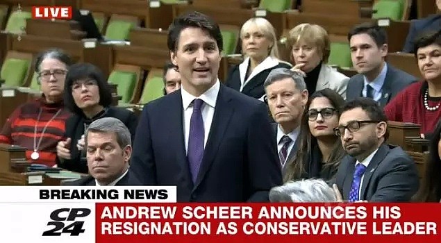 重磅！加拿大保守党领袖熙尔宣布辞职！杜鲁多鼓掌致敬！（组图） - 5