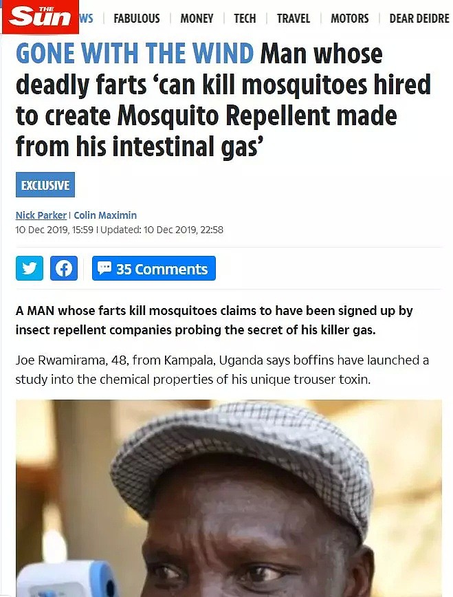 男子释放致命屁，能够杀死6米内的蚊子？新西兰这条新闻真是没谁了！（组图） - 7