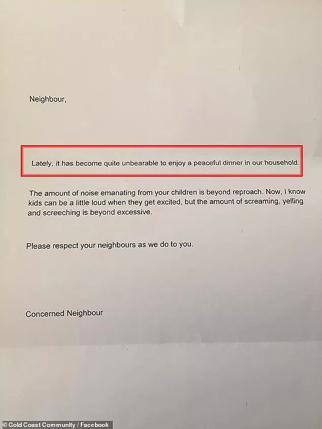 澳洲孩子家里大声吵闹，妈妈收到邻居一封匿名信，读后立即懵圈… - 2