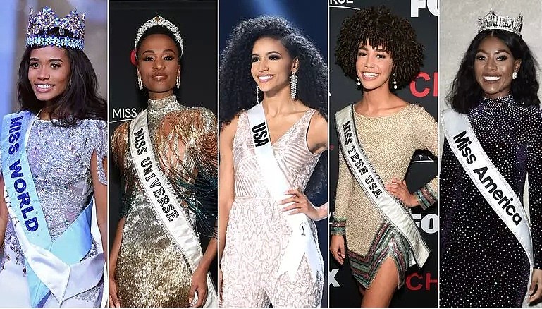 首次 世界小姐等五大顶级选美比赛冠军都是黑人（组图） - 1