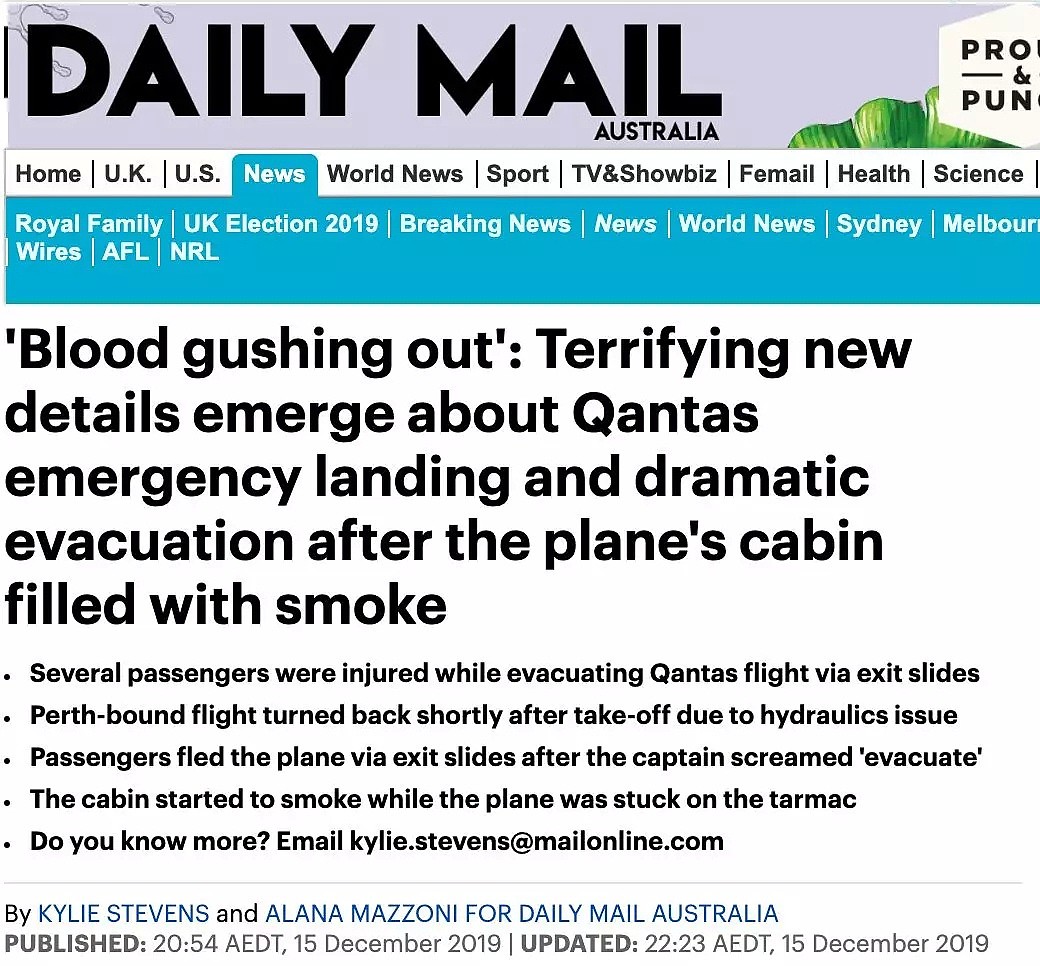 视频曝光！悉尼航班紧急迫降，客舱浓烟滚滚！鲜血飞溅，多人受伤！空姐尖叫快跑，却还有乘客疯了般拿行李…（视频/组图） - 4