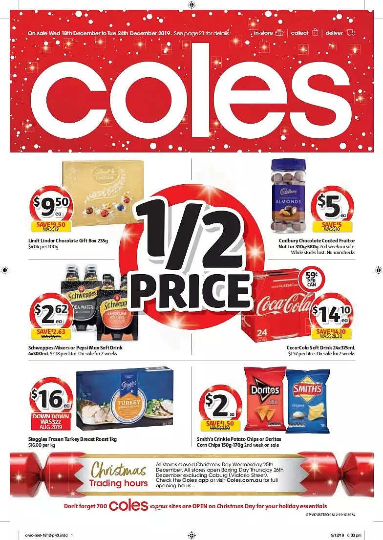 Coles 12月18日-12月24日折扣，饺子半价 - 40