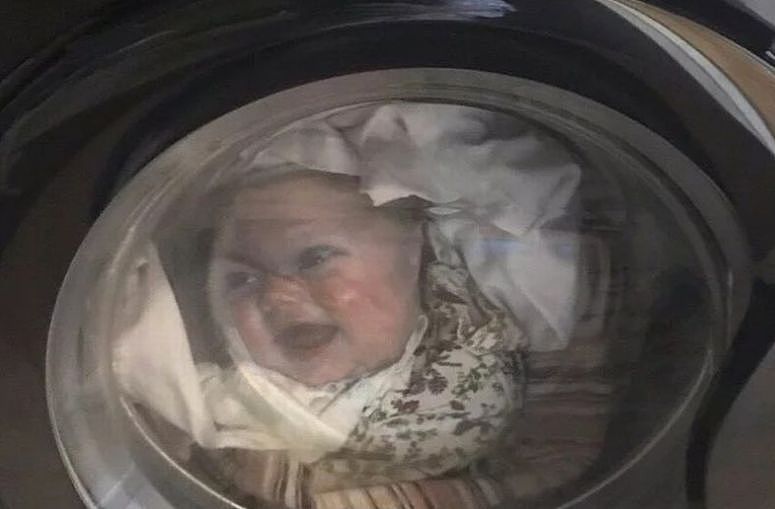 吓死个亲爹！“婴儿”误入洗衣机！不断翻搅竟然还在笑……（组图） - 2